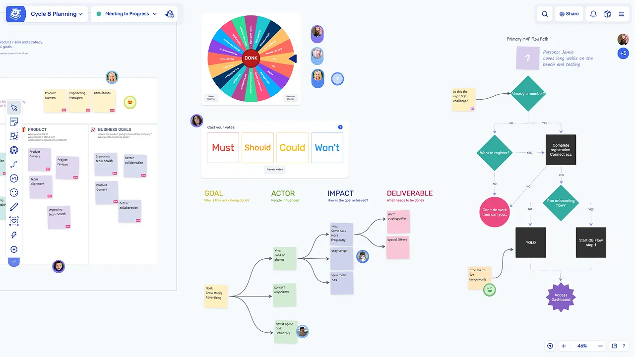 Start with a blank board or template