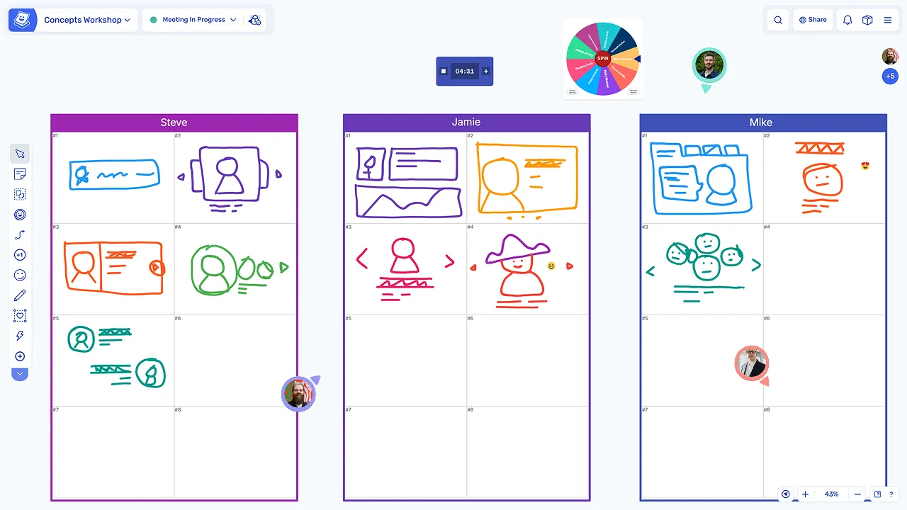 Start with a brainstorming template
