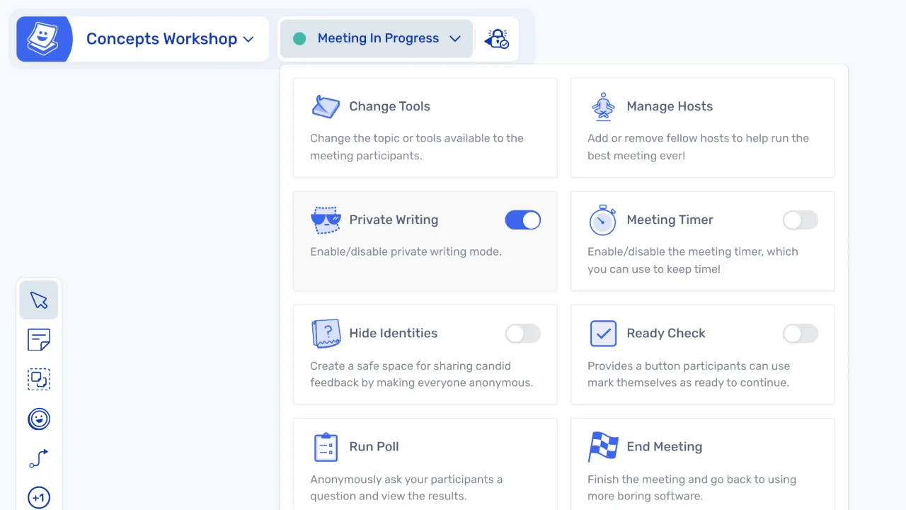 Generate ideas in private writing