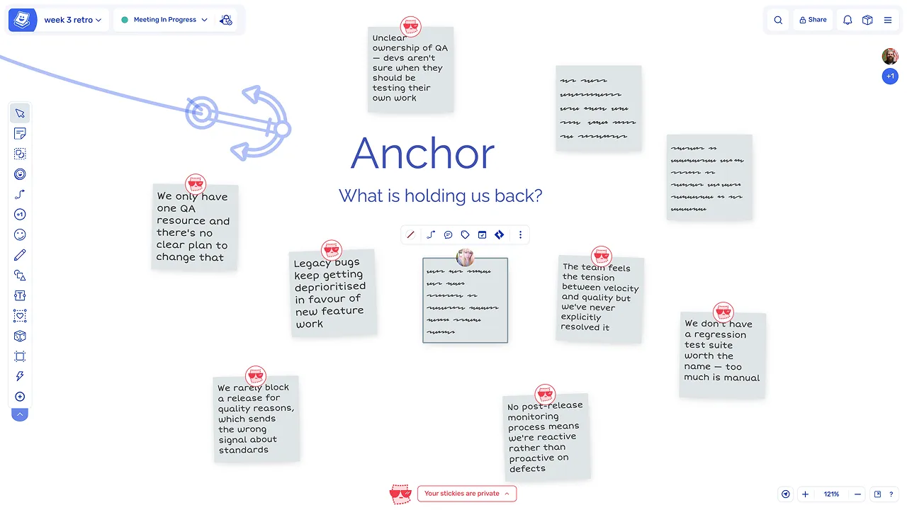 Write feedback privately